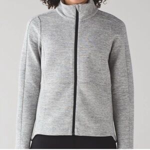 Lululemon Going Places Jacket Heathered Space Dyed Medium Gray  Zip Athleisure 4